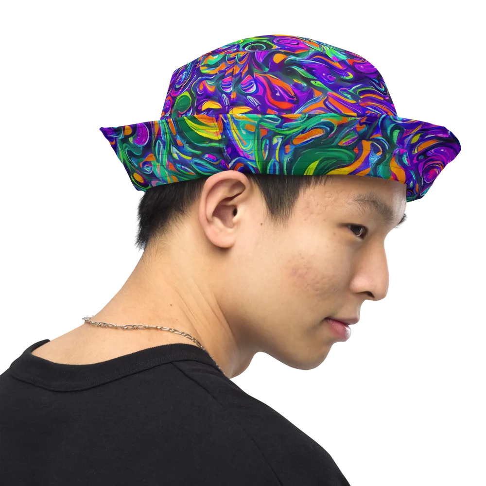 Psychedelic Rapture on Reversible Bucket Hat — Right Outside