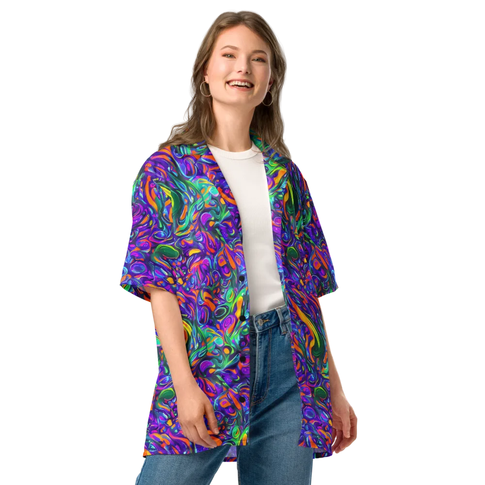 Psychedelic Rapture on Button Shirt — Front