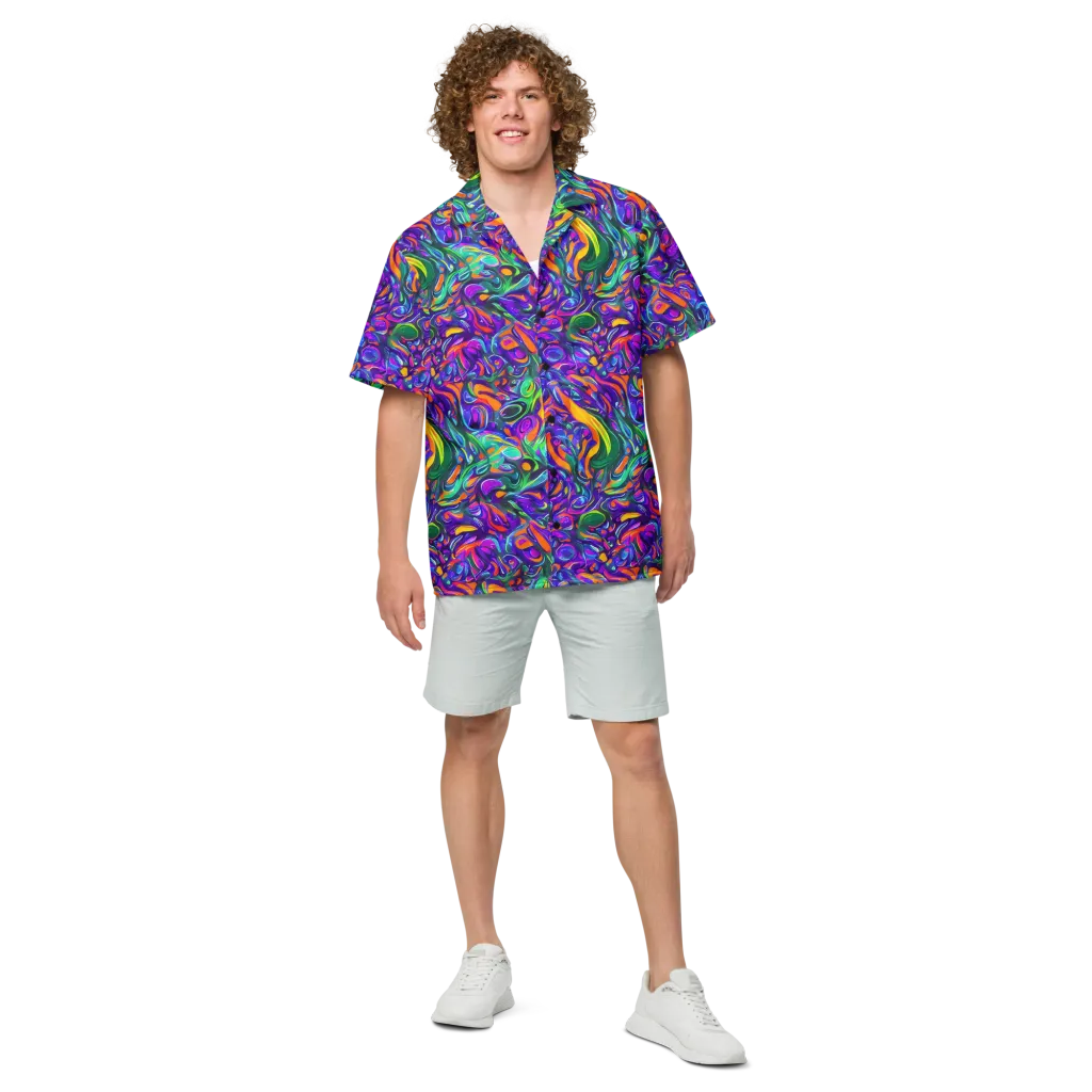 Psychedelic Rapture on Button Shirt — Front