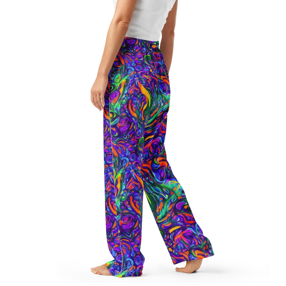 Psychedelic Rapture on Women's Pajama Pants — Left