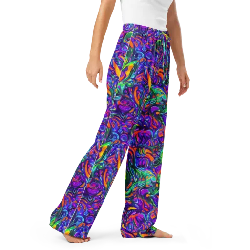 Psychedelic Rapture on a Women's Pajama Pants