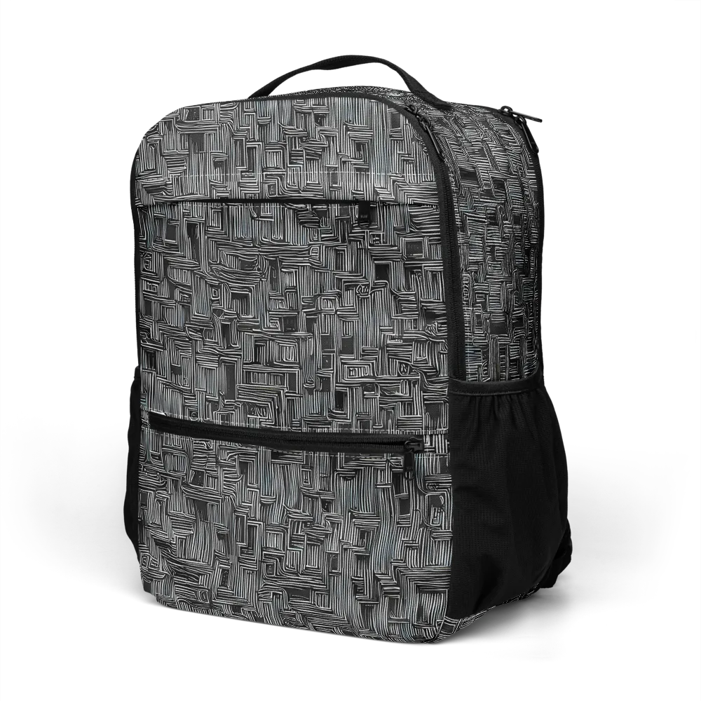 Linear Obsession on Utility Backpack — Left Front