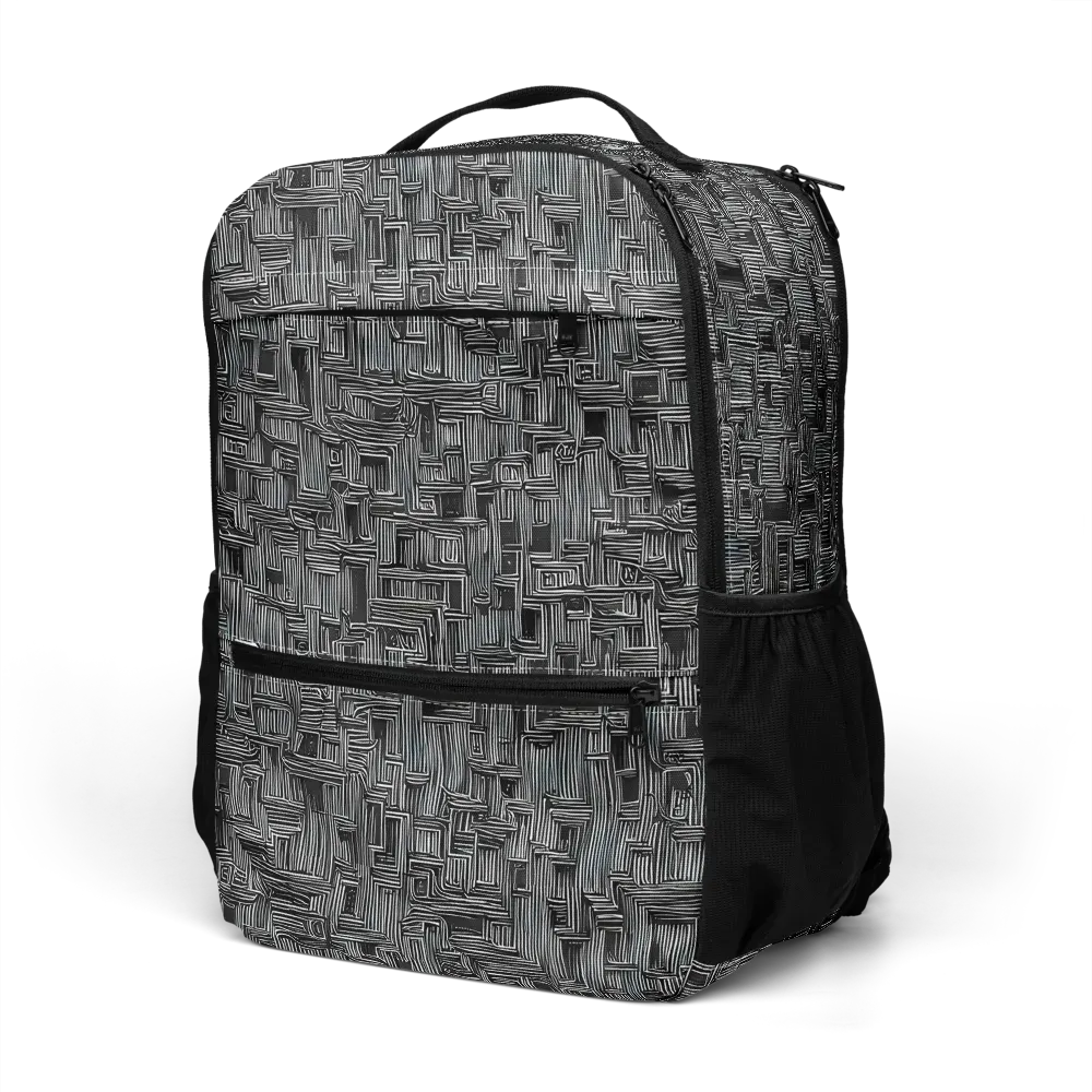 Linear Obsession on Utility Backpack — Left Front