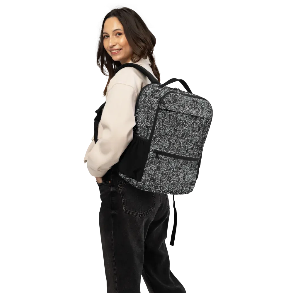 Linear Obsession on Utility Backpack — Back