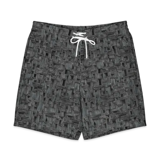 Linear Obsession on a Men's Board Shorts