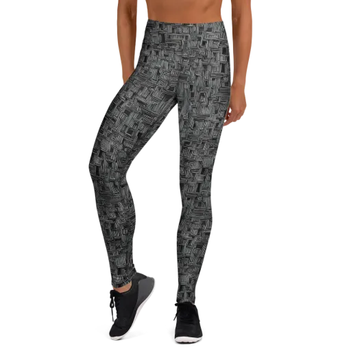 Linear Obsession on a Yoga Leggings