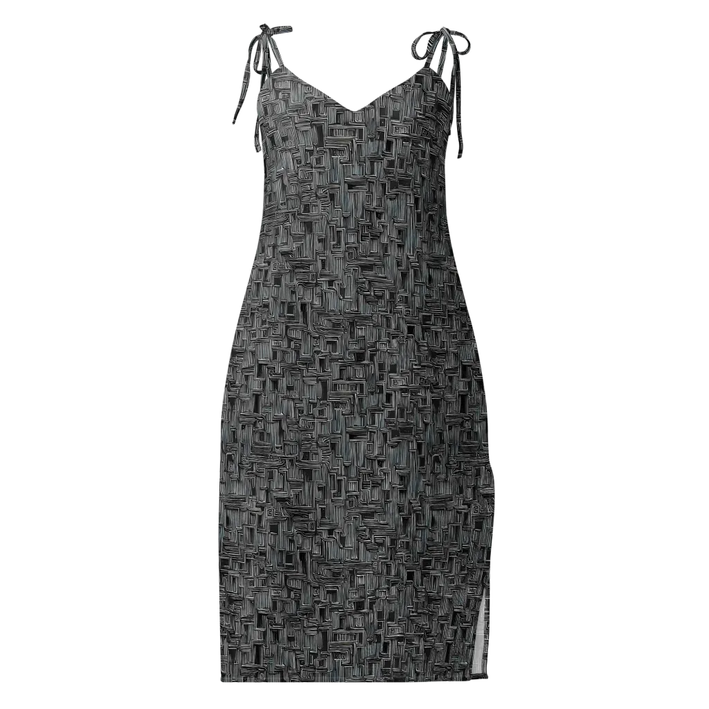 Linear Obsession on Slip Dress — Front