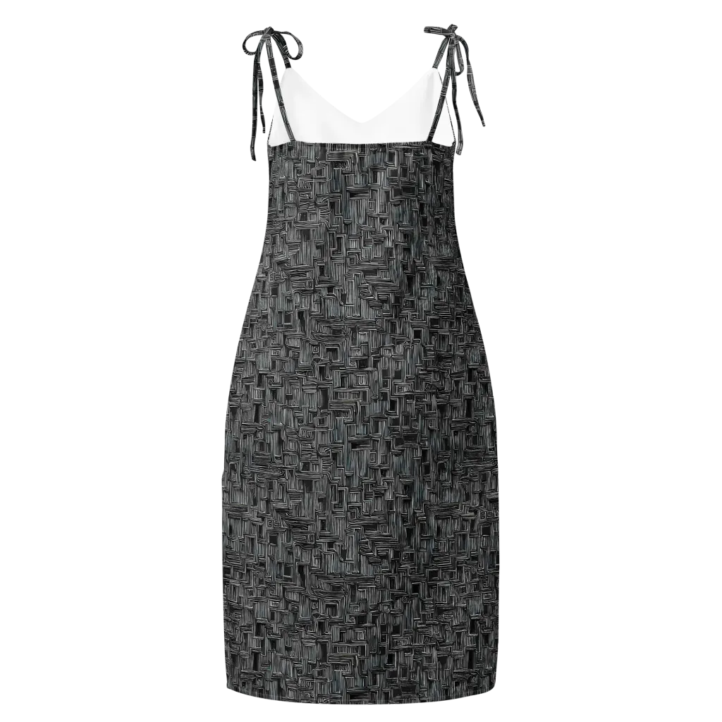 Linear Obsession on Slip Dress — Back