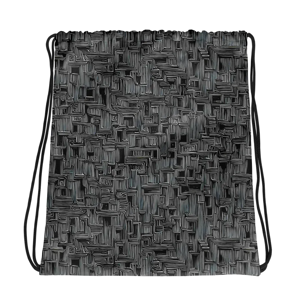 Linear Obsession on Drawstring Bag — Photo
