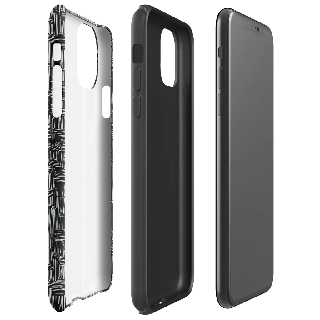 Linear Obsession on Tough Case for iPhone® — Right