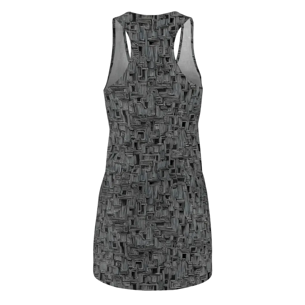 Linear Obsession on Racerback Dress — Back
