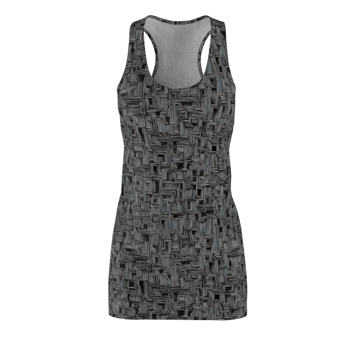 Linear Obsession on Racerback Dress — Front