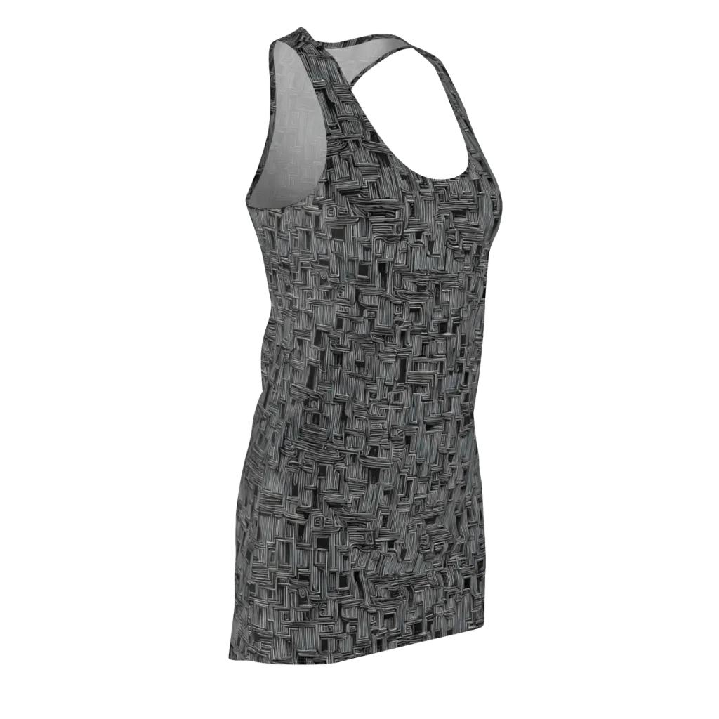 Linear Obsession on Racerback Dress — Front Side
