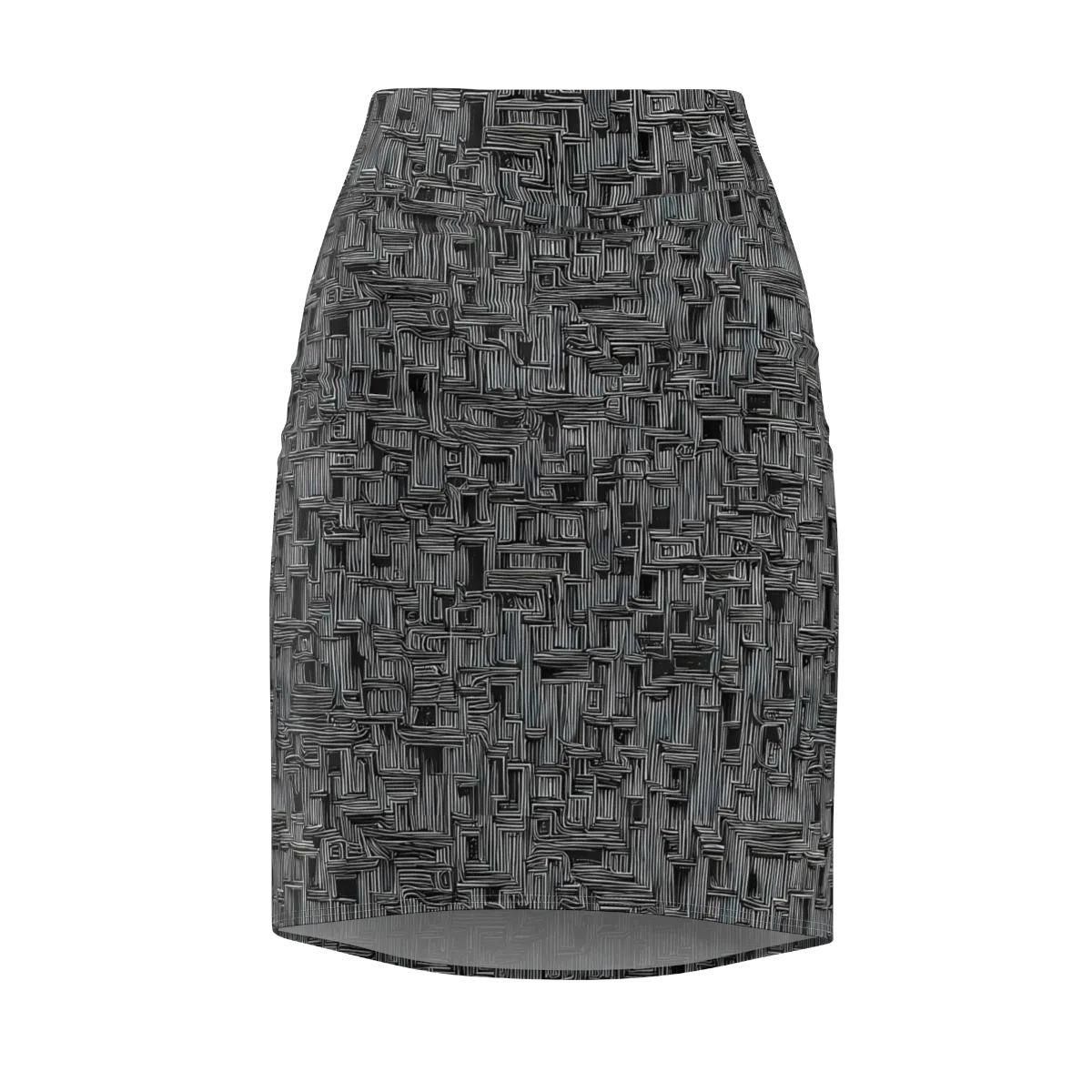 Linear Obsession on Pencil Skirt — Front