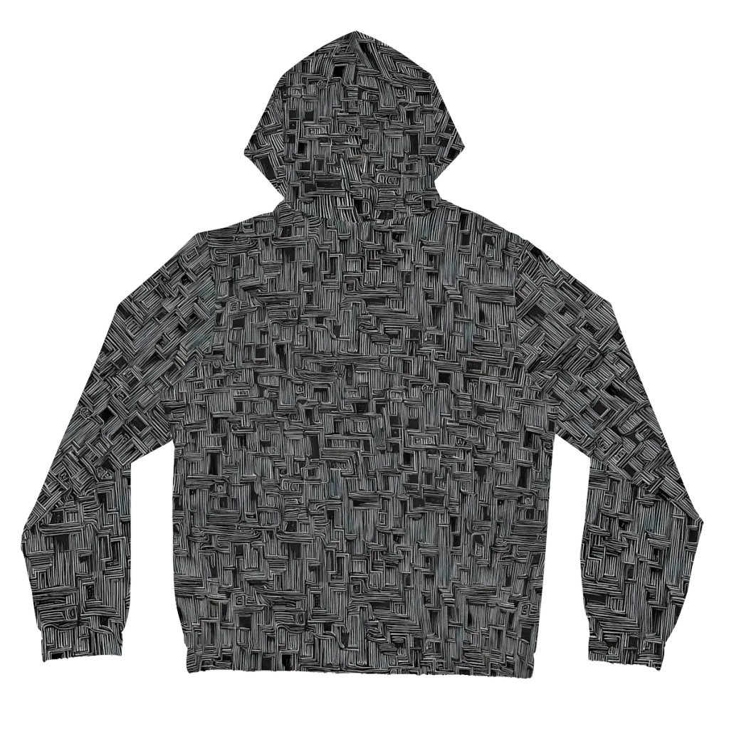 Linear Obsession on Women's Full-Zip Hoodie — Back