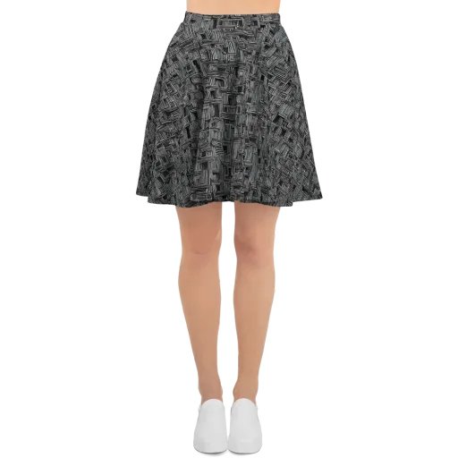 Linear Obsession on a Skater Skirt
