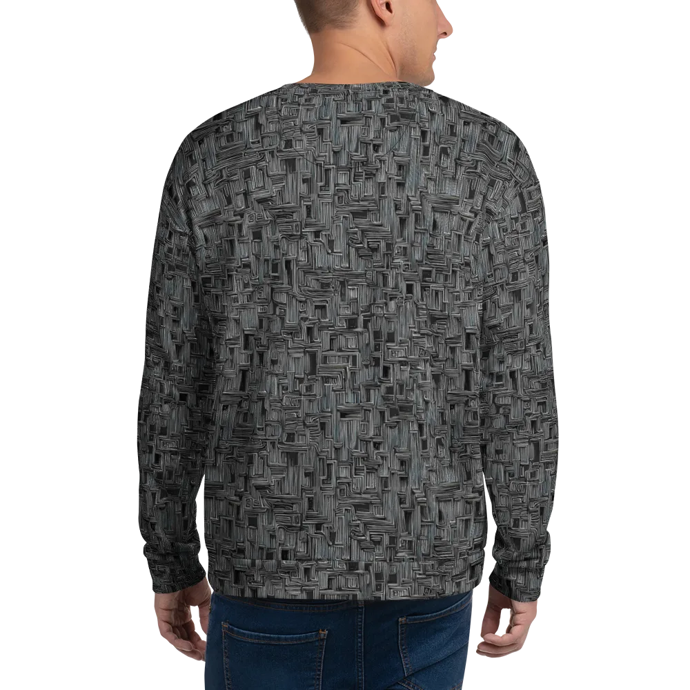 Linear Obsession on Sweatshirt — Back