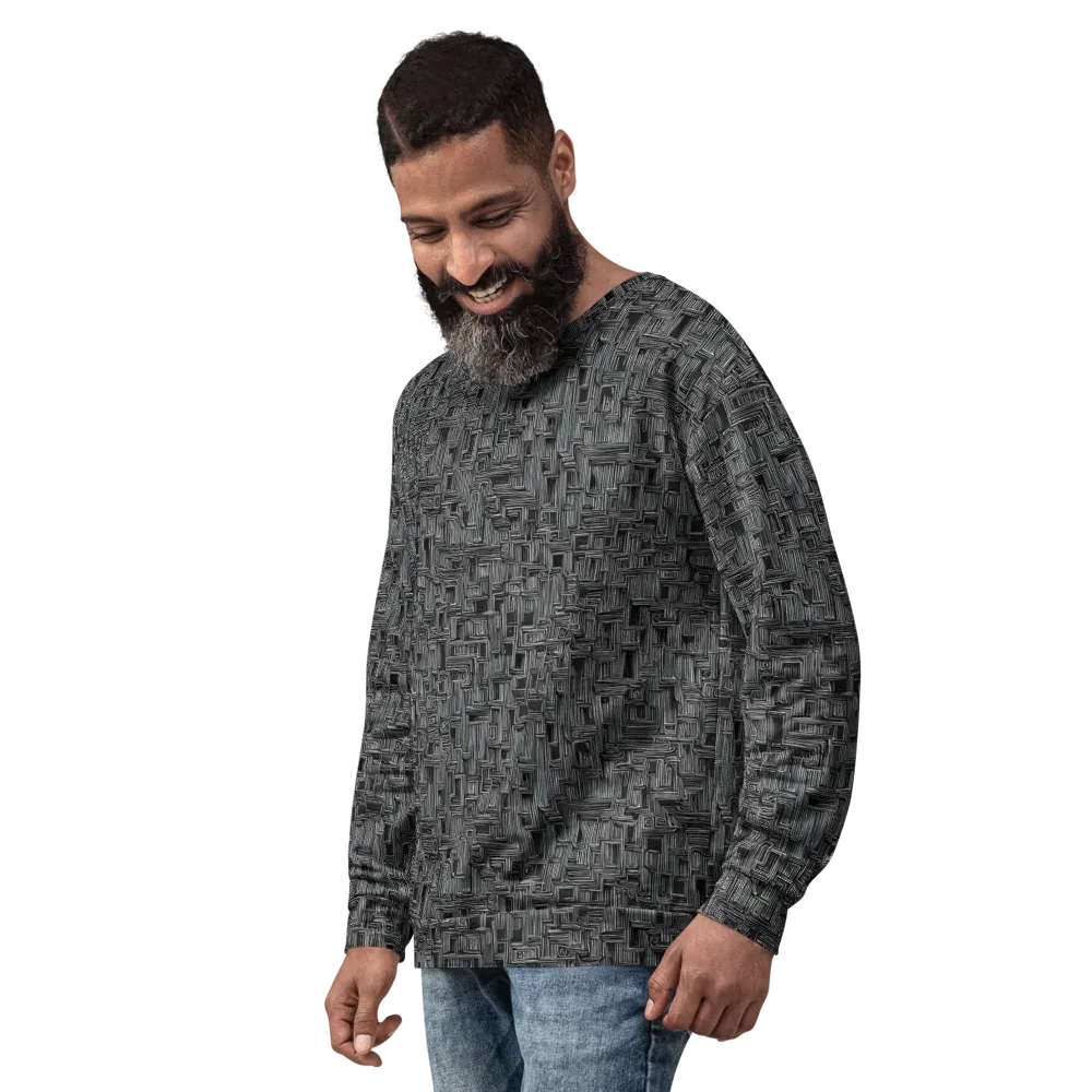 Linear Obsession on Sweatshirt — Left Front