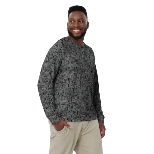Linear Obsession on a Sweatshirt