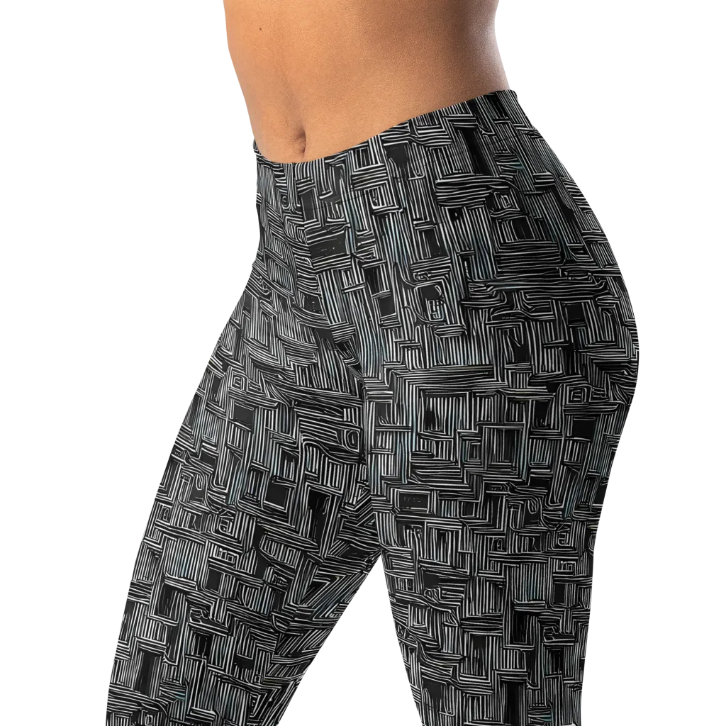 Linear Obsession on Leggings — Left Front
