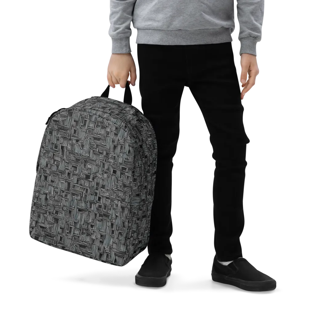 Linear Obsession on Minimalist Backpack — Zoomed-in