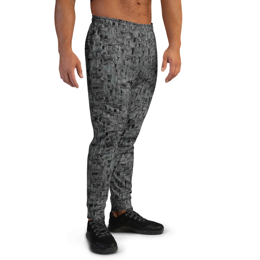 Linear Obsession on Men's Joggers — Right