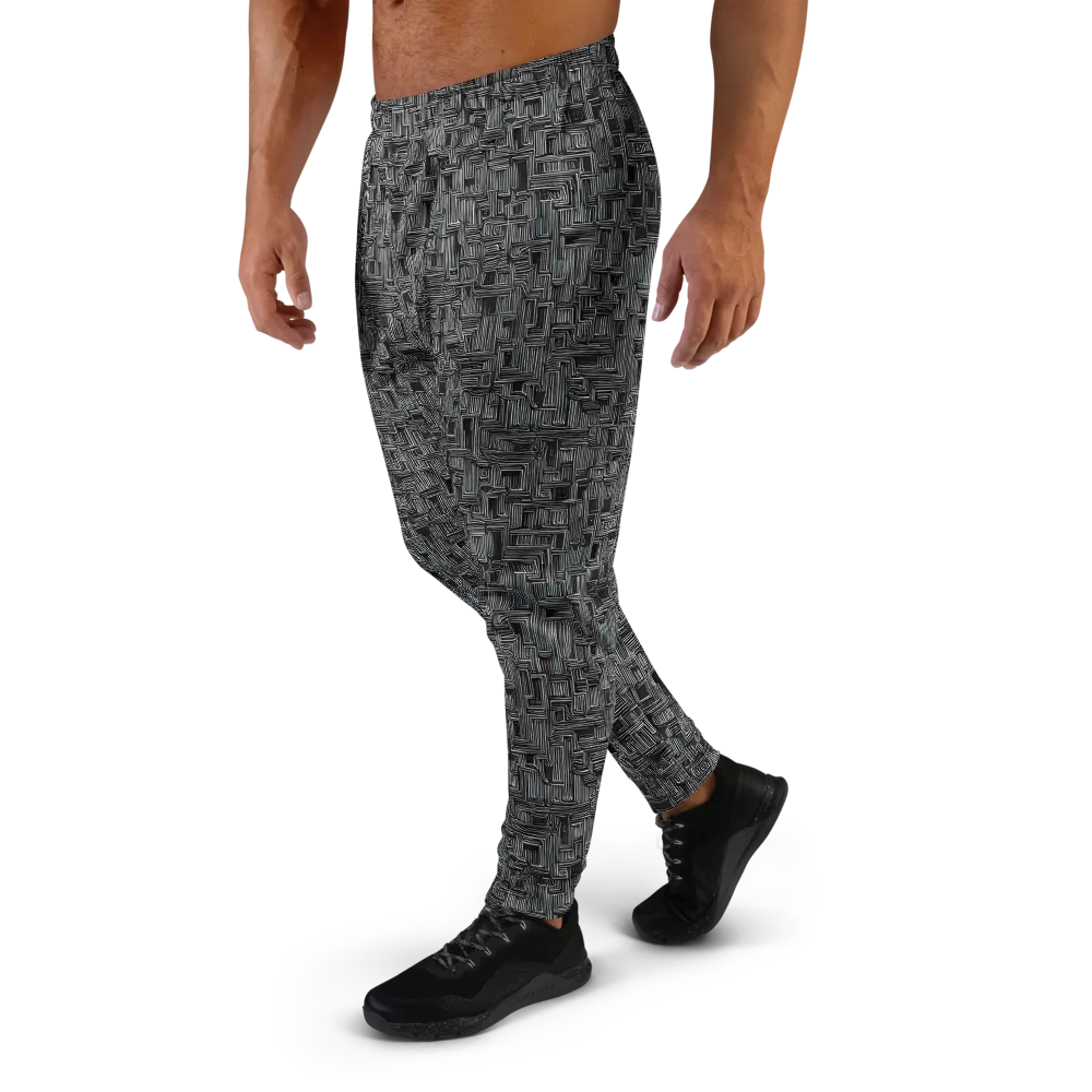 Linear Obsession on Men's Joggers — Left