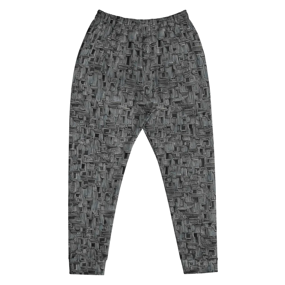 Linear Obsession on Men's Joggers — Front