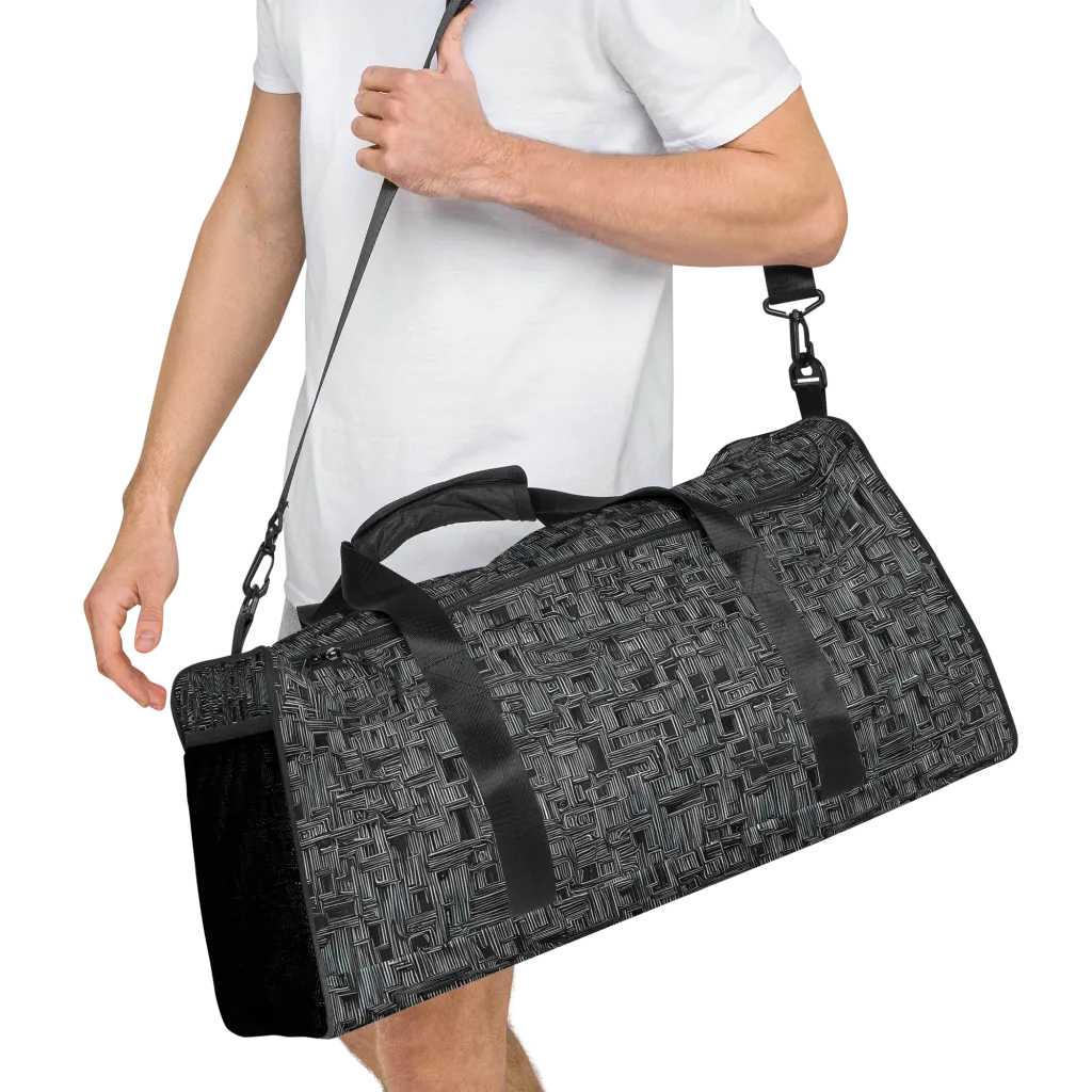 Linear Obsession on Duffle Bag — Right Front