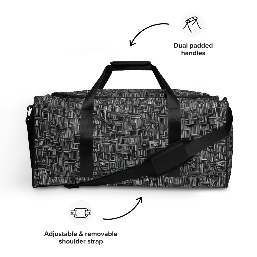 Linear Obsession on Duffle Bag — Front