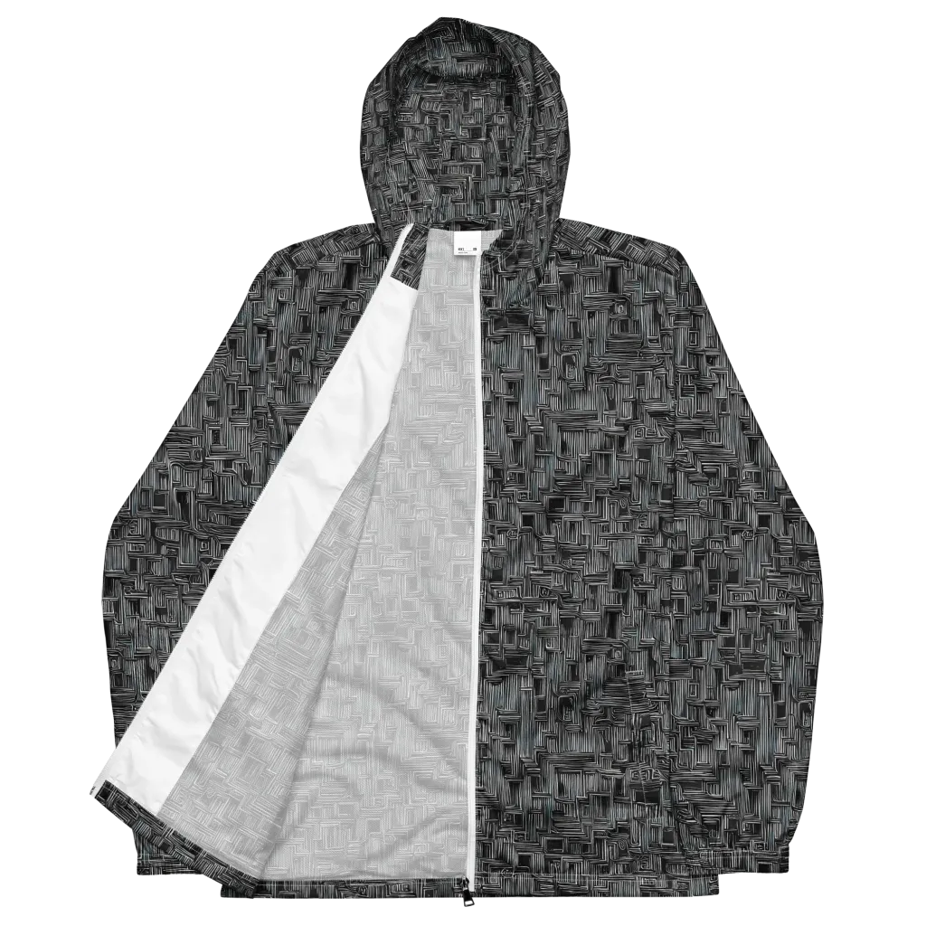 Linear Obsession on Men's Windbreaker — Front