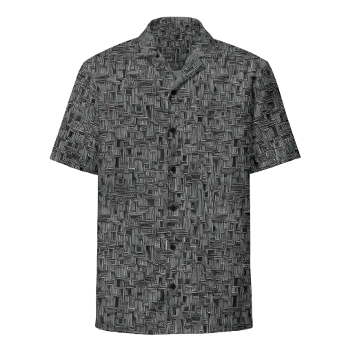 Linear Obsession on a Button Shirt