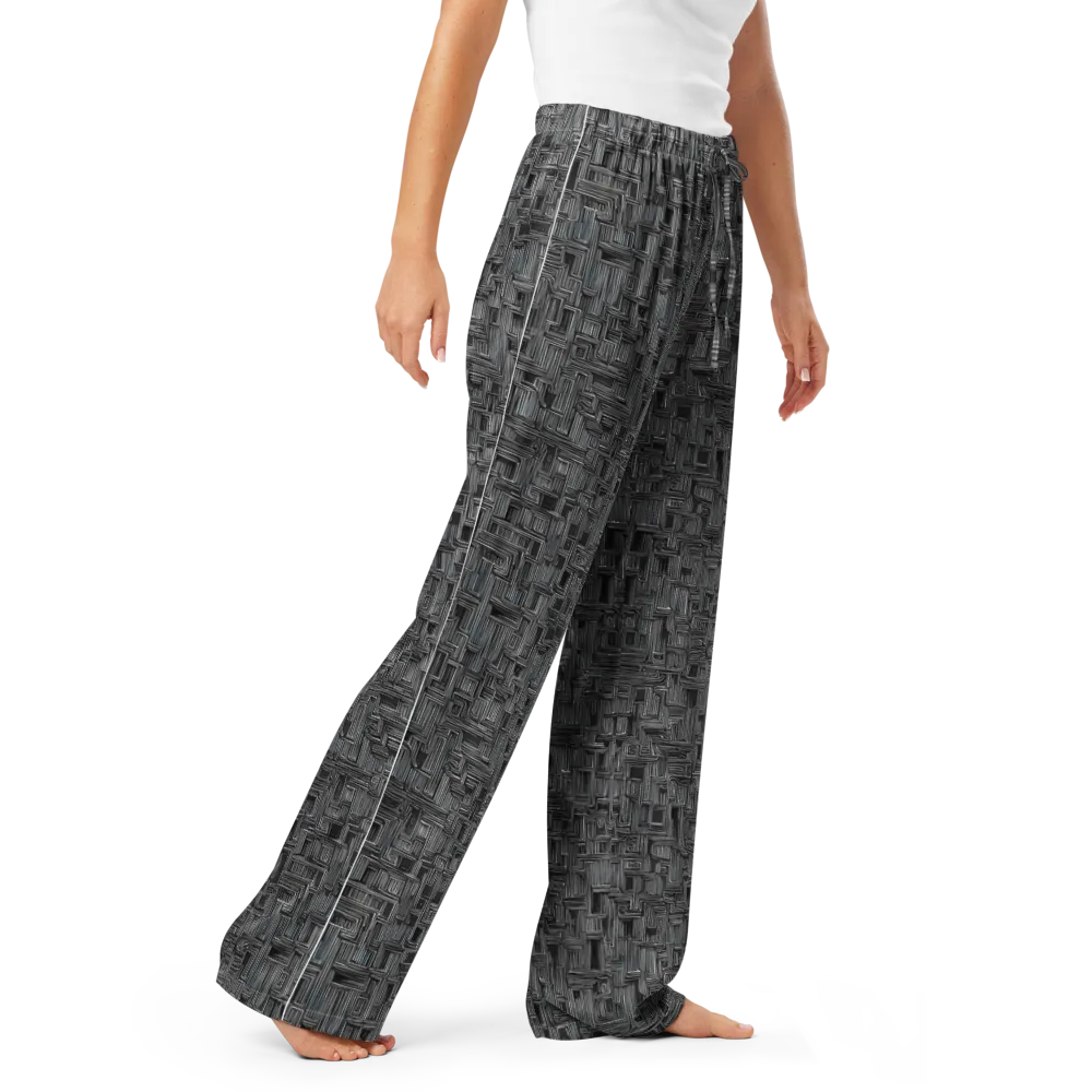 Linear Obsession on Women's Pajama Pants — Right Front