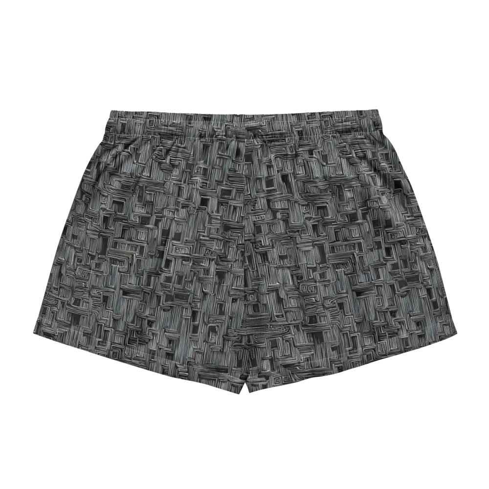 Linear Obsession on Women's Pajama Shorts — Back