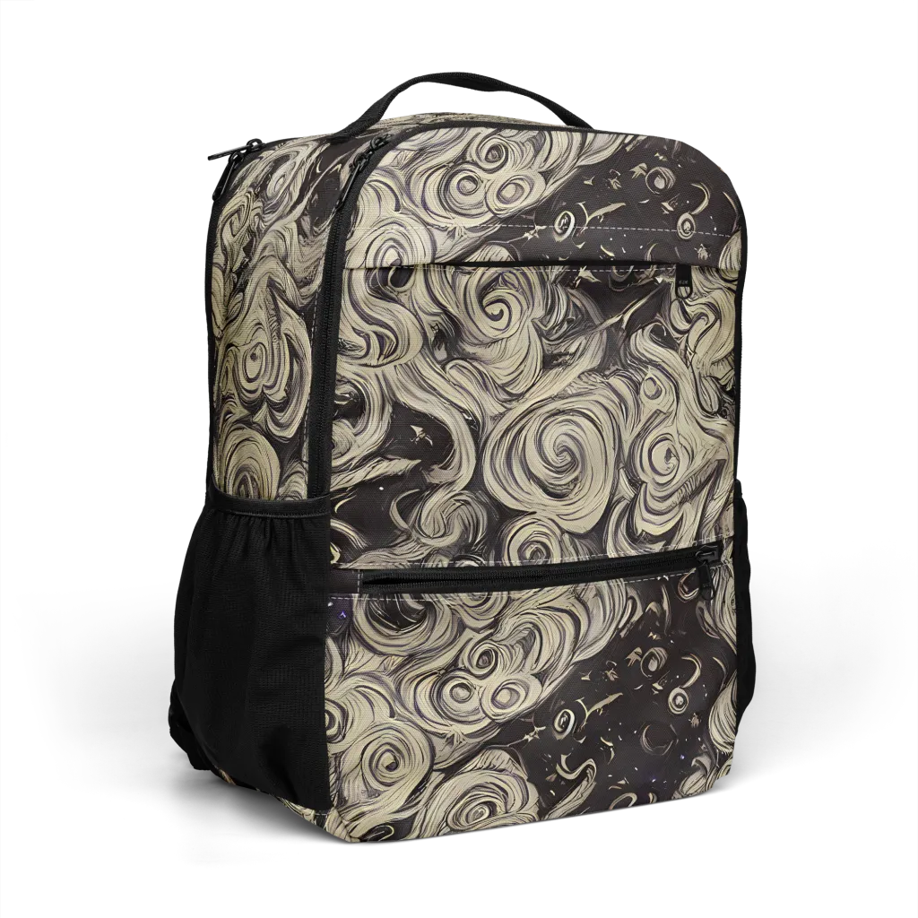 Ivory Whirlpool on Utility Backpack — Right Front