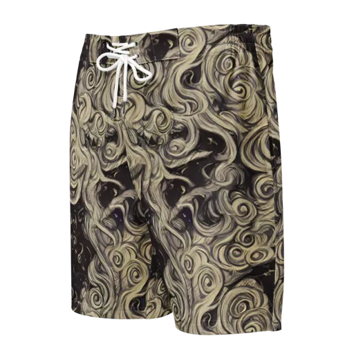 Ivory Whirlpool on a Men's Board Shorts
