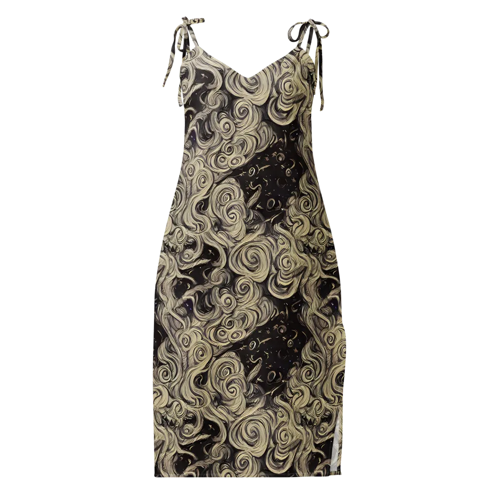 Ivory Whirlpool on Slip Dress — Front