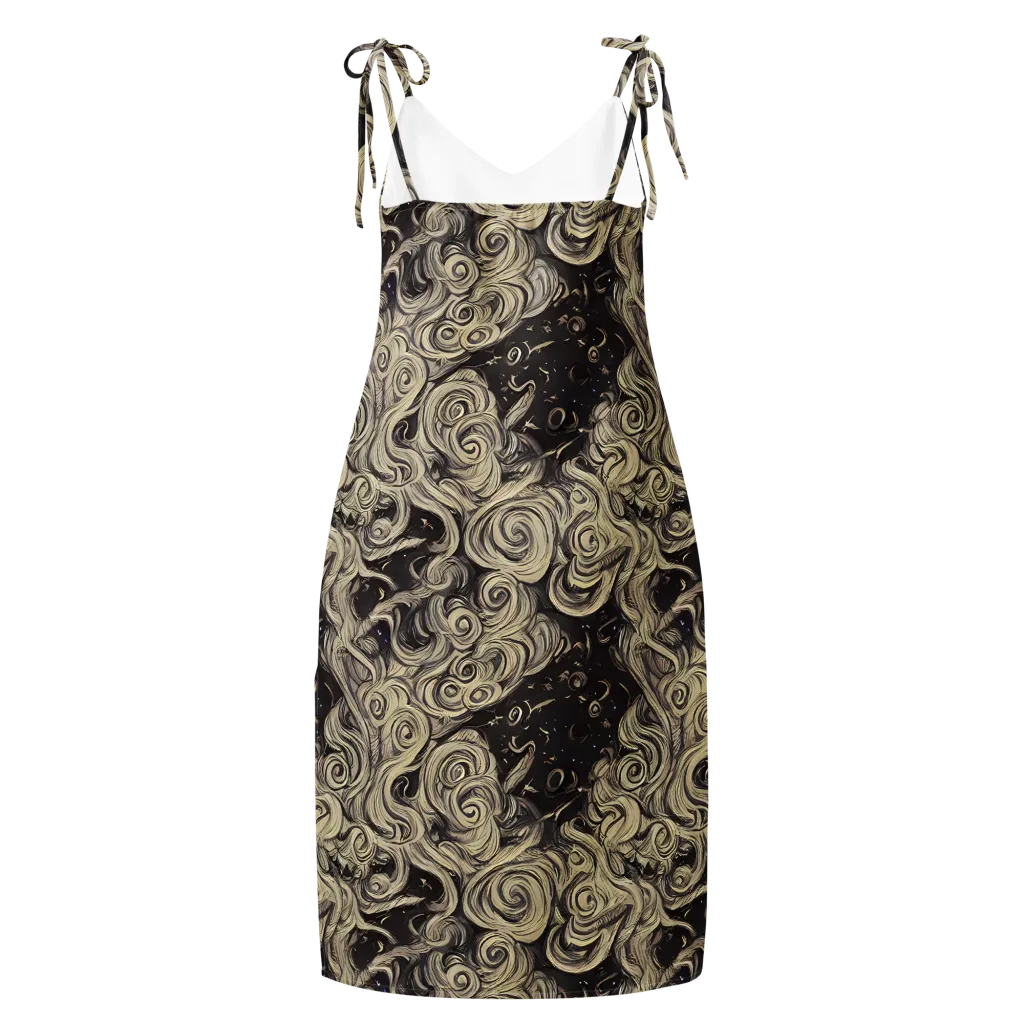 Ivory Whirlpool on Slip Dress — Back
