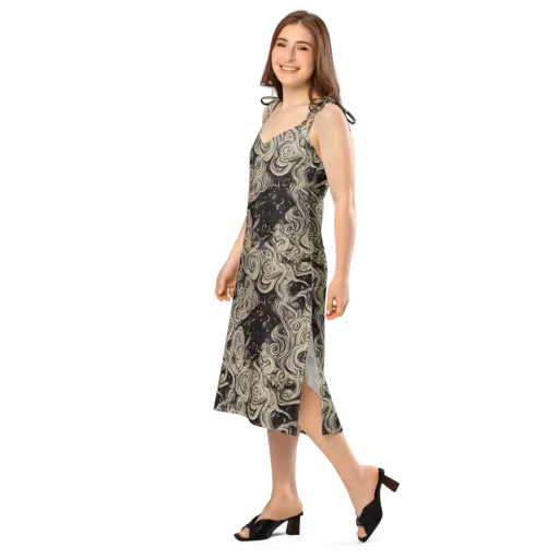 Ivory Whirlpool on a Slip Dress