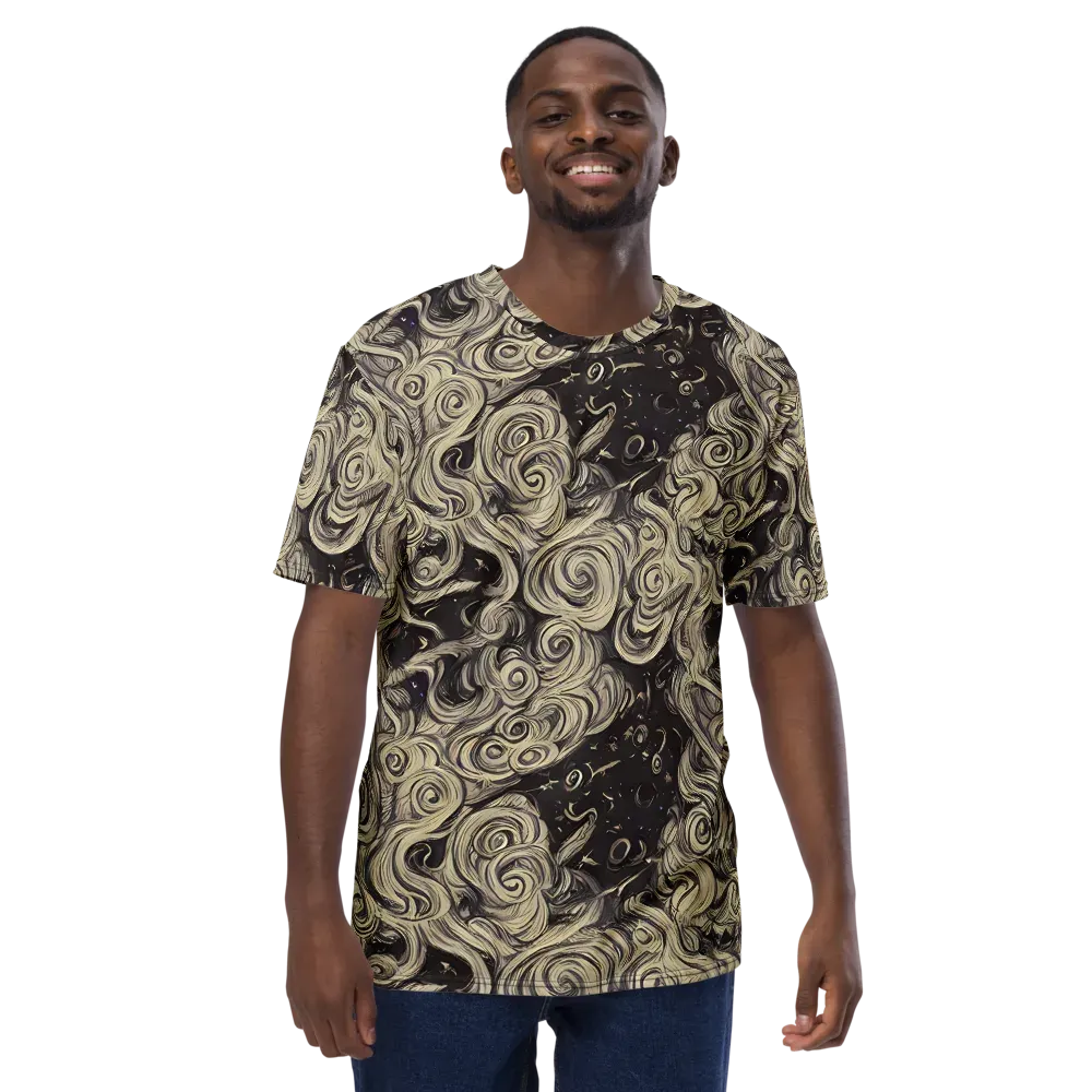 Ivory Whirlpool on Men's Crew Neck T-Shirt — Front