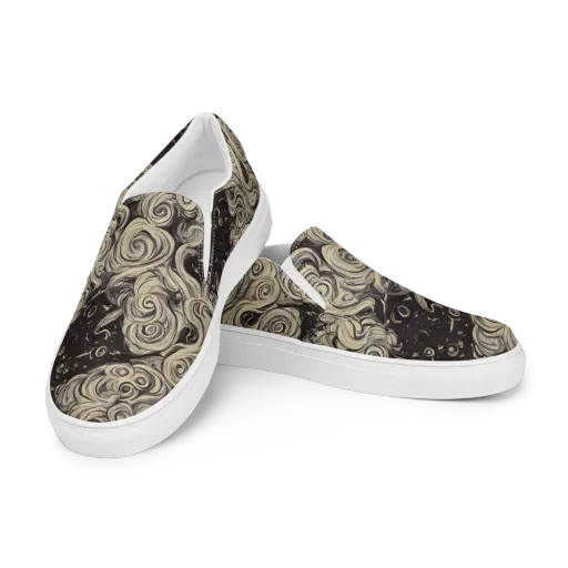Ivory Whirlpool on a Men's Slip-On Canvas Shoes