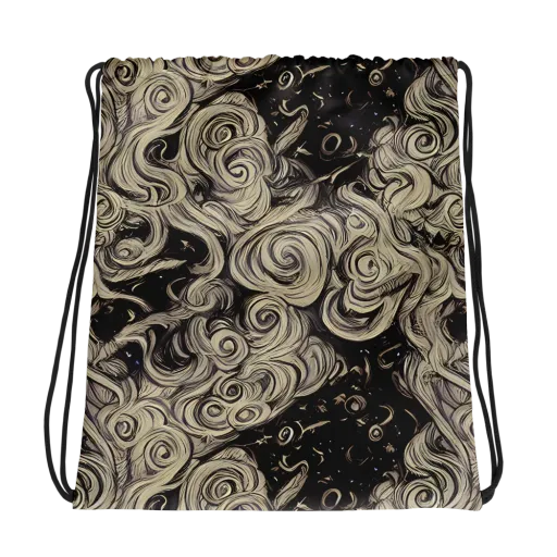 Ivory Whirlpool on a Drawstring Bag