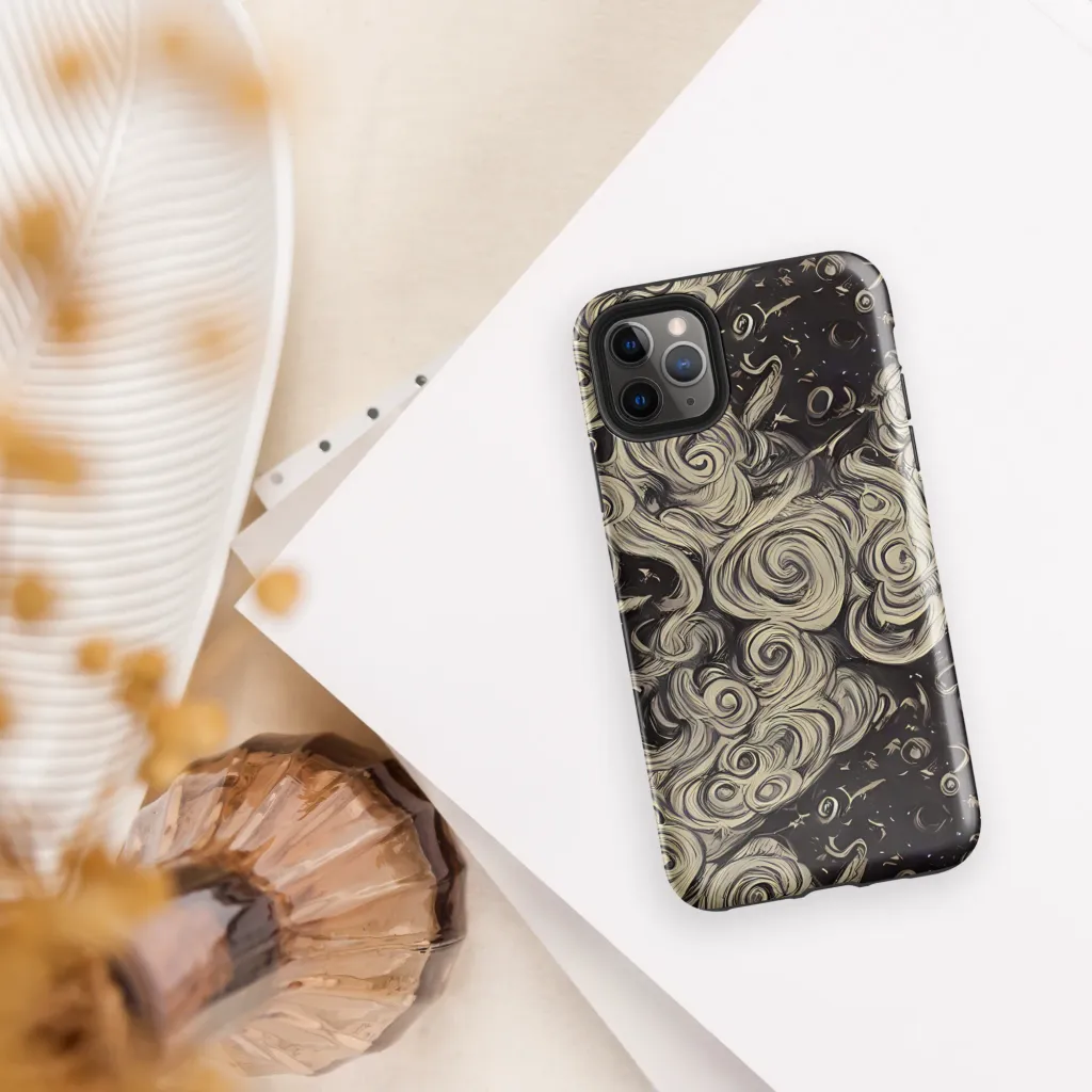 Ivory Whirlpool on Tough Case for iPhone® — Front