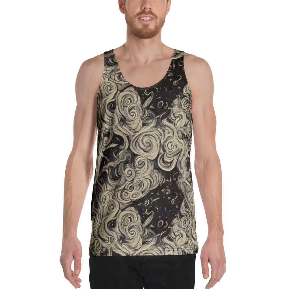 Ivory Whirlpool on Men's Tank Top — Front