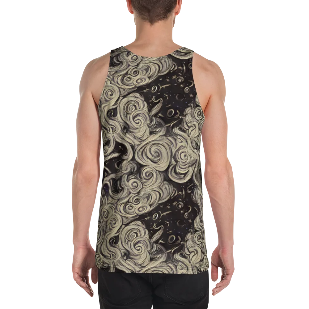 Ivory Whirlpool on Men's Tank Top — Back