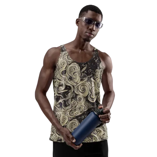 Ivory Whirlpool on a Men's Tank Top