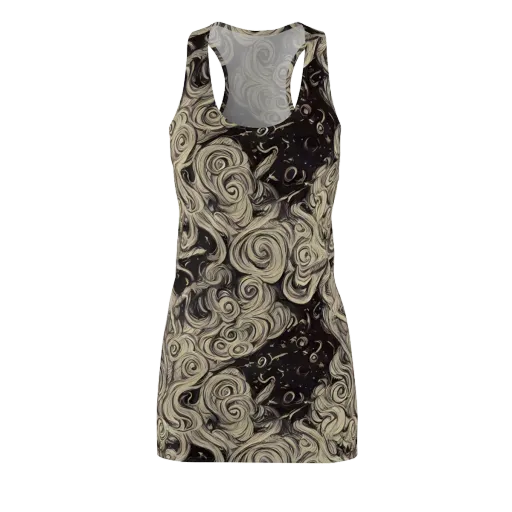 Ivory Whirlpool on a Racerback Dress