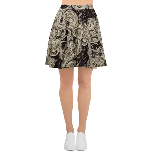 Ivory Whirlpool on a Skater Skirt