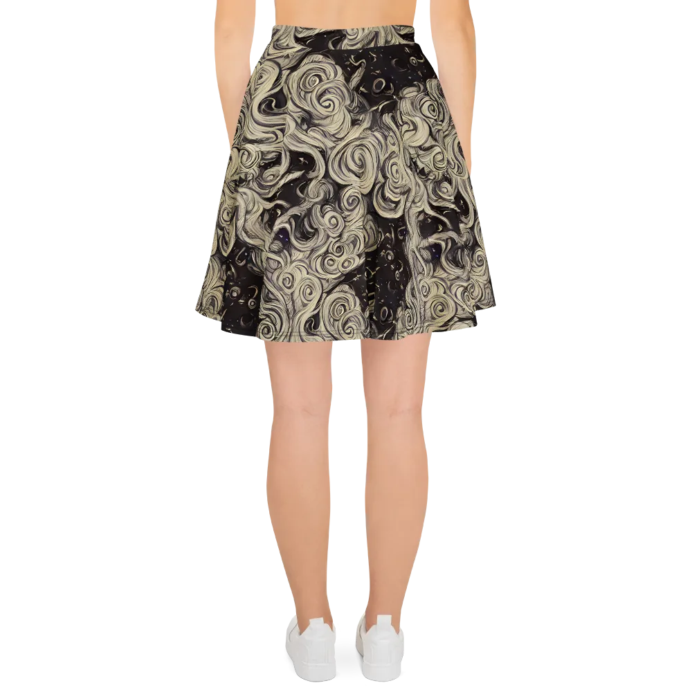 Ivory Whirlpool on Skater Skirt — Back