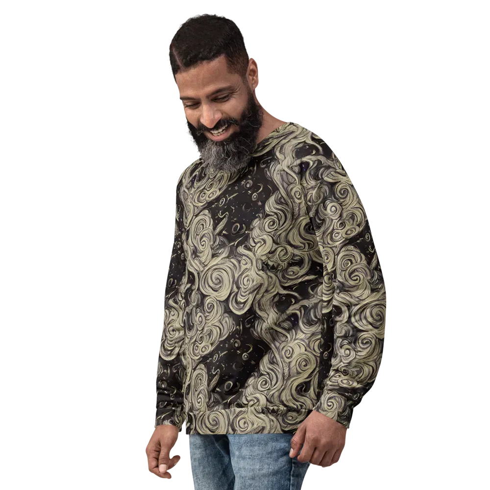 Ivory Whirlpool on Sweatshirt — Left Front